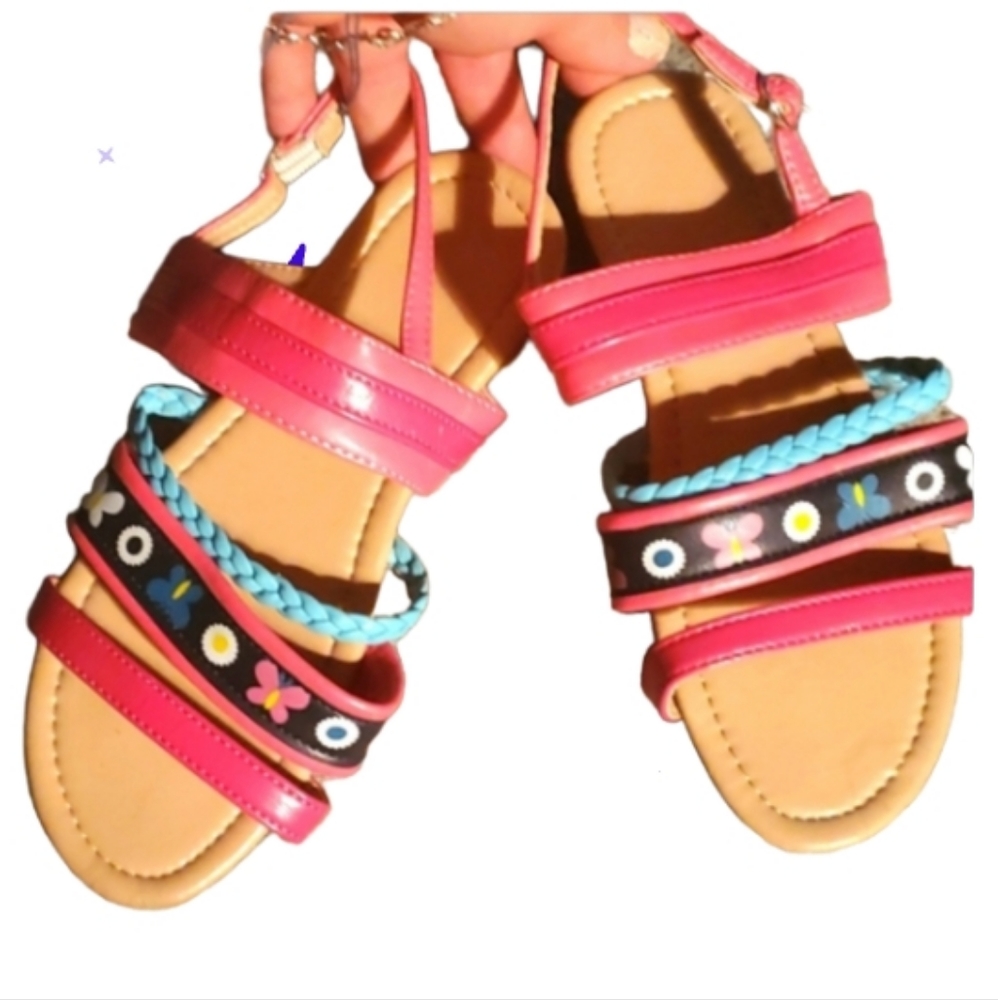 Sandals 2 Avon butterfly multi colored match everything